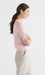 Amore SS Pointelle Light Pink