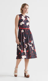Lahaina Button thru Dress Poppy