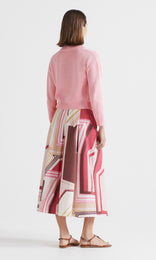 Spiga Knit Cardigan Pink