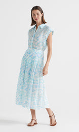 Seascape S/S Shirt Aqua