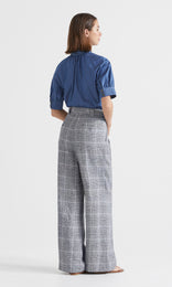 Des Nimes Bow Shirt Mid-Blue