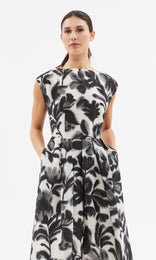 Fleur Noir Dress Blk/Creme