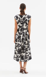 Fleur Noir Dress Blk/Creme