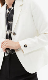 Carnaby 2 Button Blazer Ivory