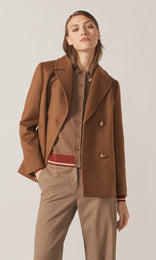 Exeter Collared Cardigan Tan