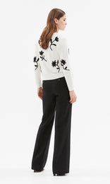 Bosco Cardigan Ivory/Blk