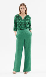 Chatelet Wide Leg Pant  Sea Green