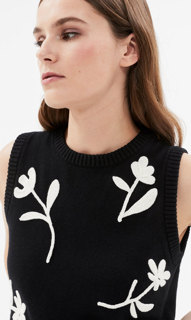 Bosco Tank Blk/Ivory