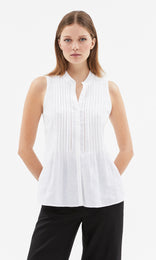 Monaco PintuckTop White