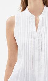 Monaco PintuckTop White