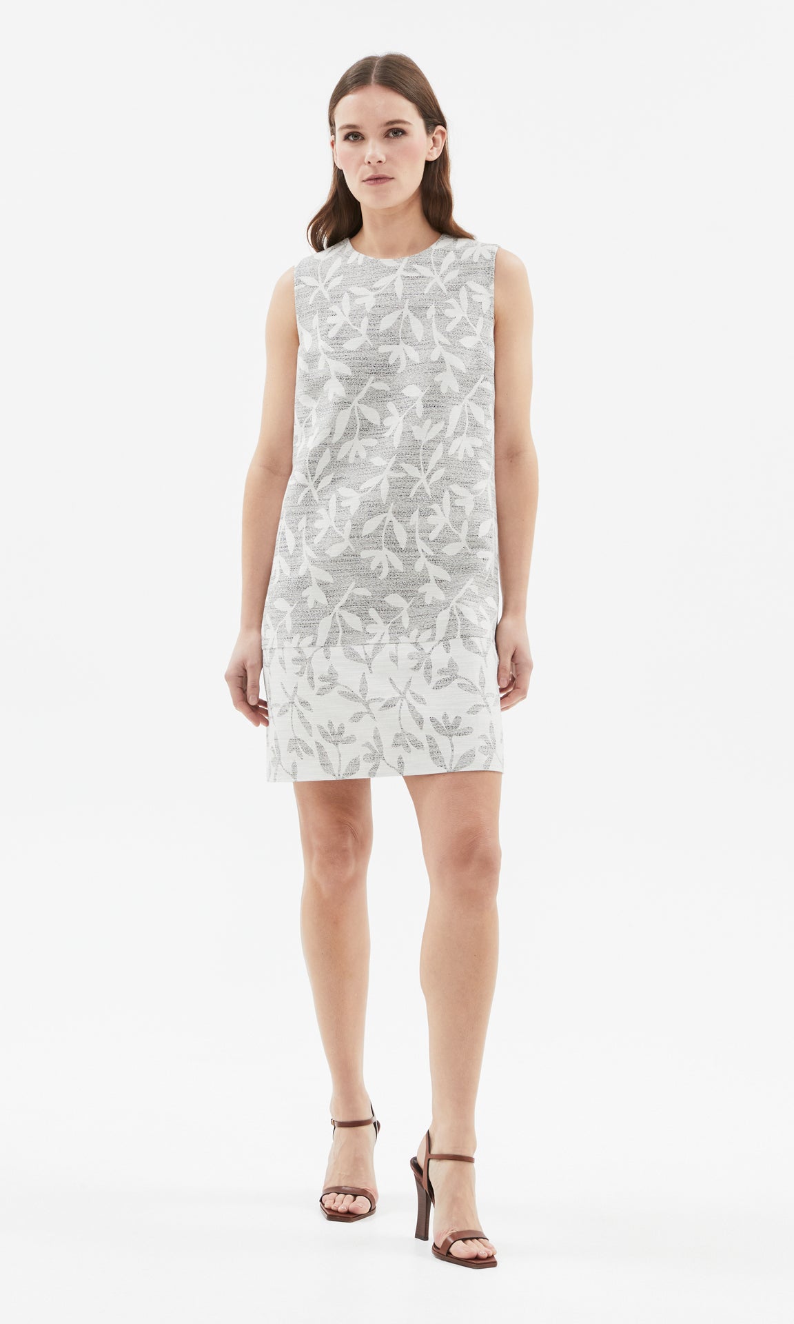 Marmi Shift Dress Ivory/Blk