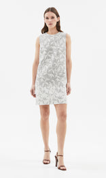 Marmi Shift Dress Ivory/Blk