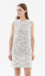 Marmi Shift Dress Ivory/Blk