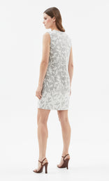 Marmi Shift Dress Ivory/Blk
