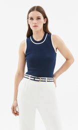 Rapallo Tank Navy/Ivory