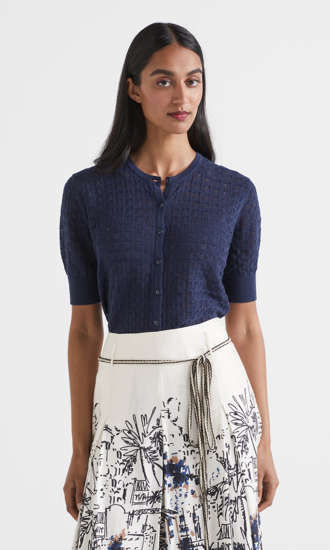 Riccone SS Cardi Navy