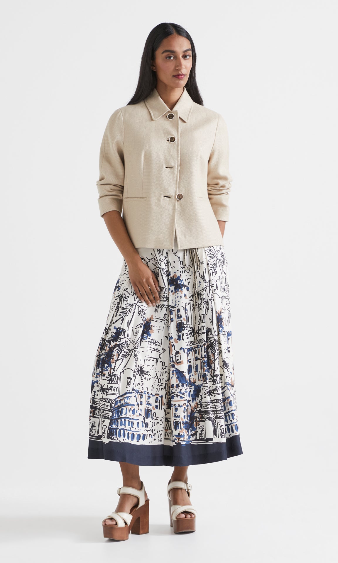Cernobbio Relaxed Jacket Neutral