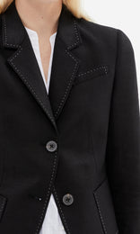 Biarritz 2 Button Blazer Black