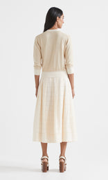 Florent Cardigan Flax /Ivory