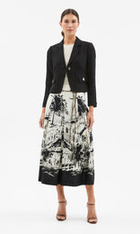 Volterra Single Button Blazer Black