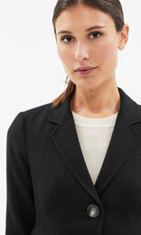 Volterra Single Button Blazer Black