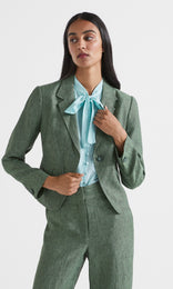 Liguria Single Button Jacket Green