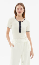 Piemonte Henley Ivory/Navy