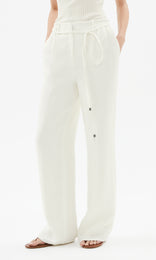 Carnaby Pant withTie belt Ivory