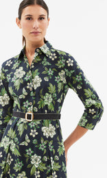 Aleria Shirt Dress Blk/Green