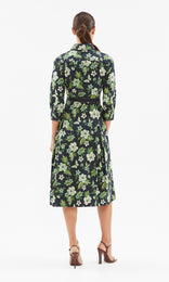 Aleria Shirt Dress Blk/Green
