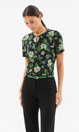 Aleria Top Blk/Green