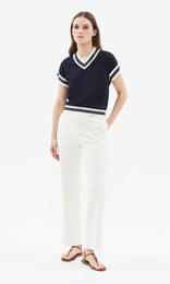 Nouvelle Straight Leg Pant Ecru