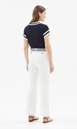 Nouvelle Straight Leg Pant Ecru