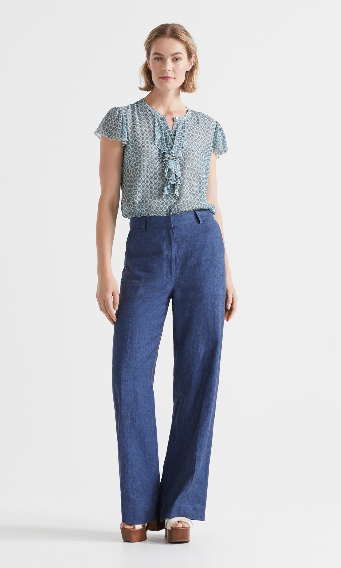Terrazzo Blouse Indigo