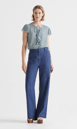 Terrazzo Blouse Indigo