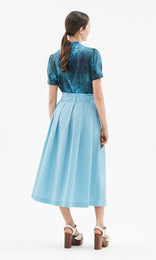 Lumet Midi Skirt Periwinkle