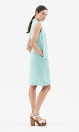 Hester Shift Dress Seafoam