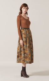 Adelphi Lurex LS Crew Camel