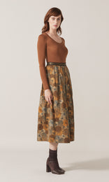 Adelphi Lurex LS Crew Camel