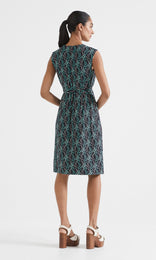 Erba Wrap Dress Teal