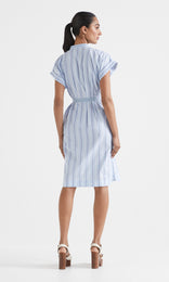 Prescott Belted Dress Lt Blue