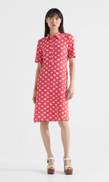 Geofiore Dress Fuchsia