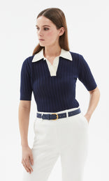 Imperia S/Sleeve Polo Navy/Ivory