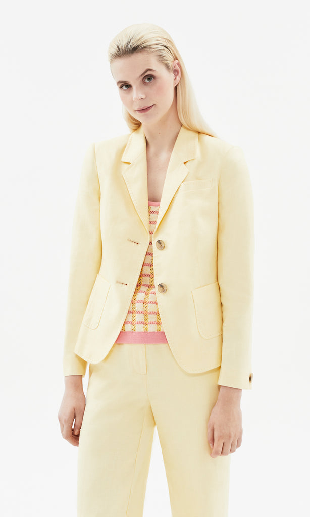 Biarritz 2 Button Blazer Butter