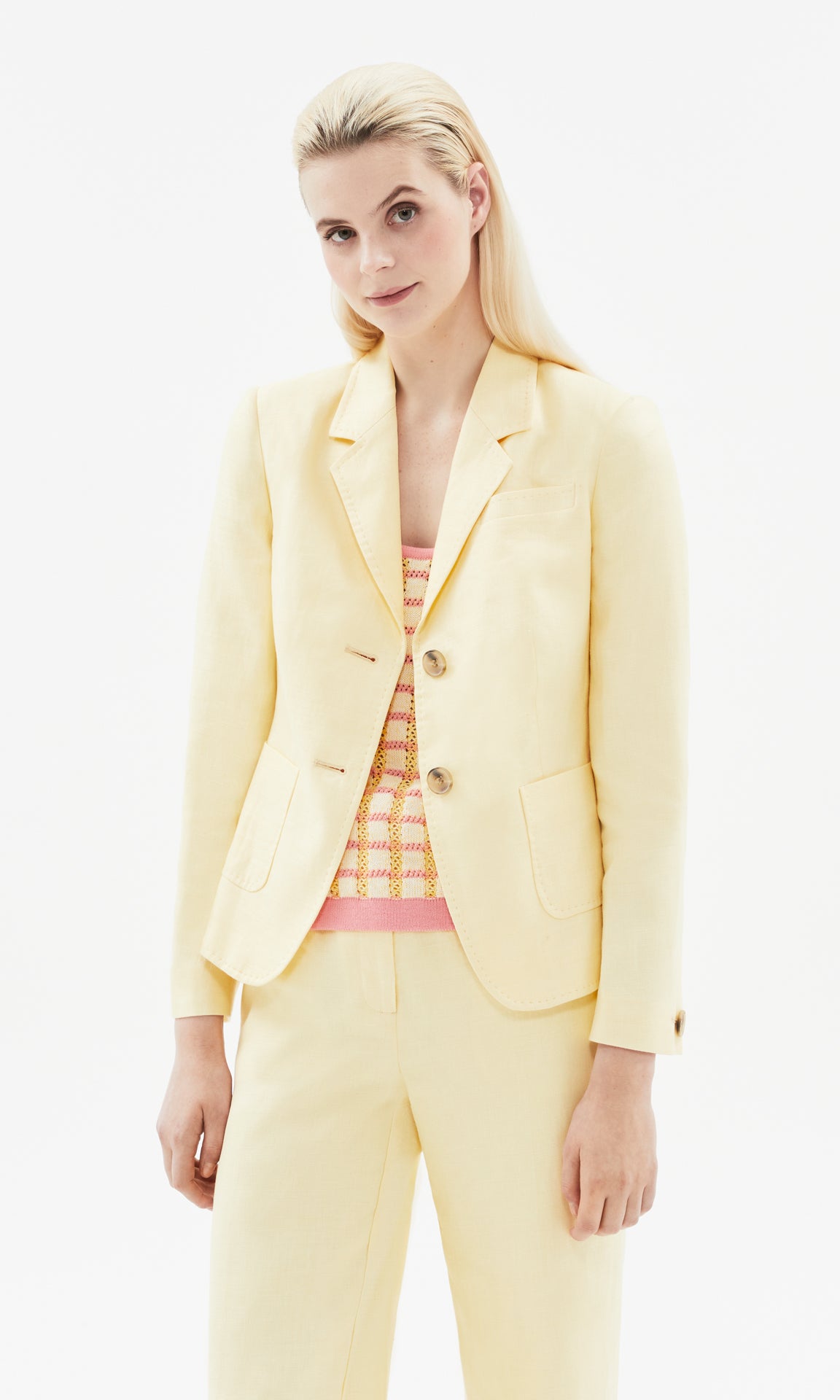 Biarritz 2 Button Blazer Butter
