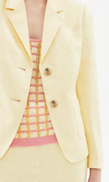 Biarritz 2 Button Blazer Butter