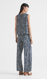 Sheena S/less Top Navy
