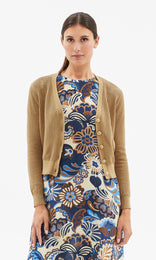 Imperia Vee Cardigan Olive