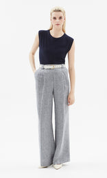 Piemonte Slouchy Vest Navy