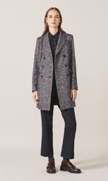 Delphine Coat Navy/Stone